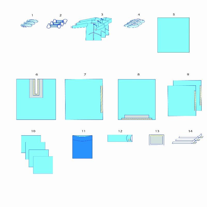Комплект одягу та покриттів операційних для ортопедії (стегновий) №3/Б Taipan-Pharm стерильний